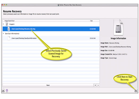 Mac Data Recovery Screenshot