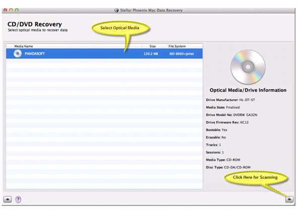 Mac Data Recovery Screenshot