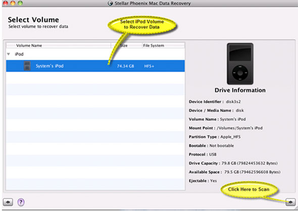 Mac Data Recovery Screenshot