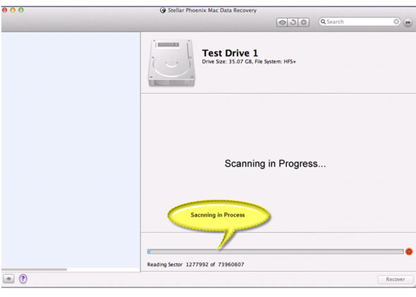 Mac Data Recovery Screenshot