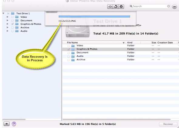 Mac Data Recovery Screenshot