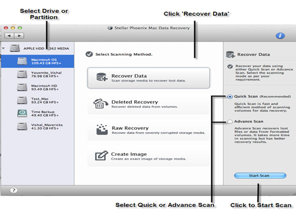 Mac Data Recovery Screenshot