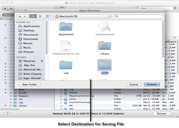 Mac Data Recovery Screenshot