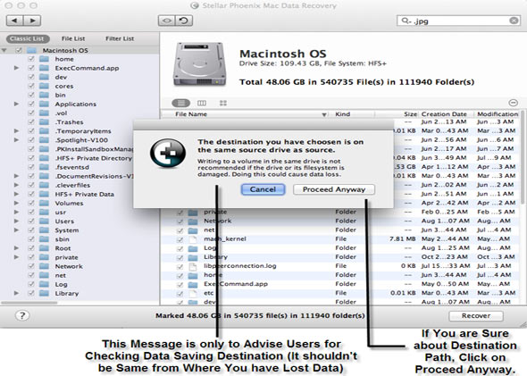 Mac Data Recovery Screenshot