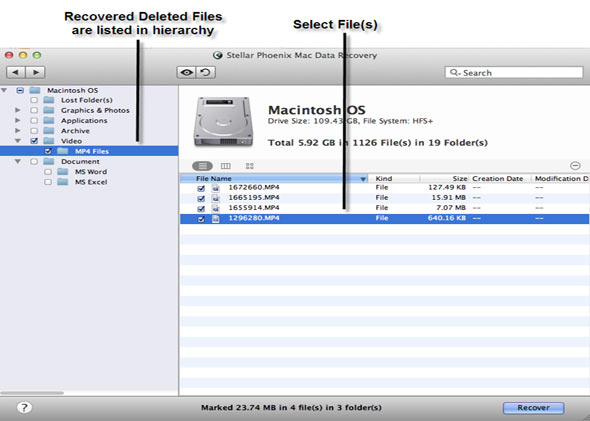 Mac Data Recovery Screenshot