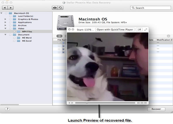 Mac Data Recovery Screenshot