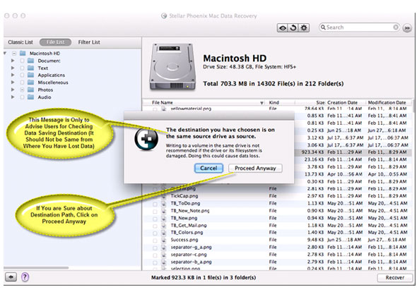 Mac Data Recovery Screenshot
