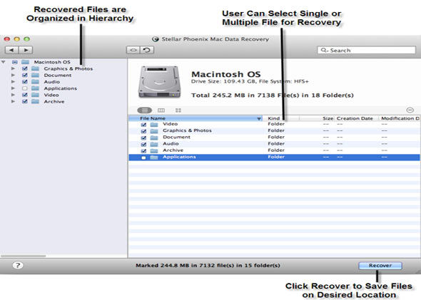 Mac Data Recovery Screenshot