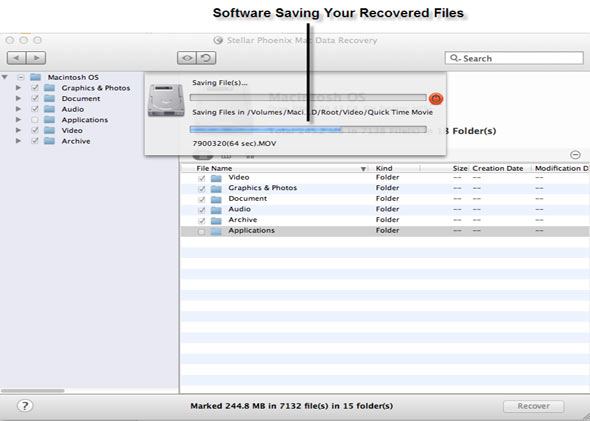 Mac Data Recovery Screenshot