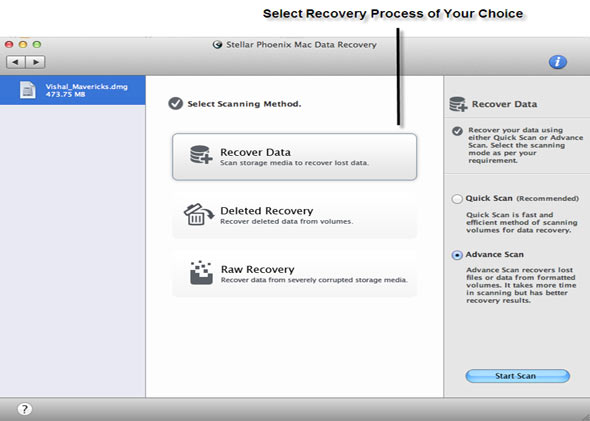 Mac Data Recovery Screenshot
