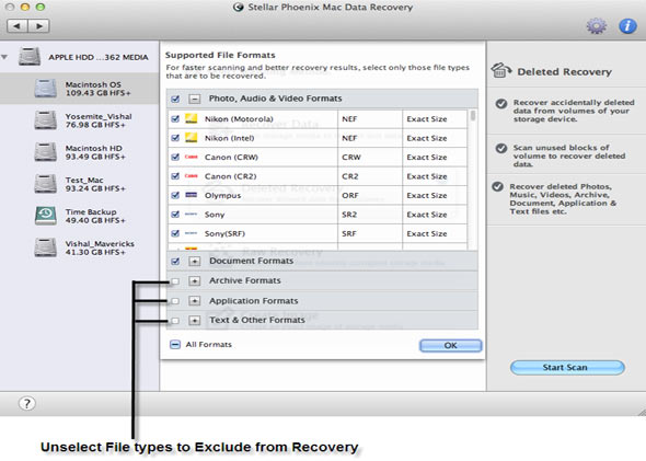 Mac Data Recovery Screenshot