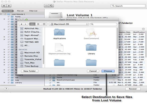 Mac Data Recovery Screenshot