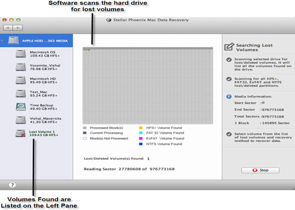 Mac Data Recovery Screenshot