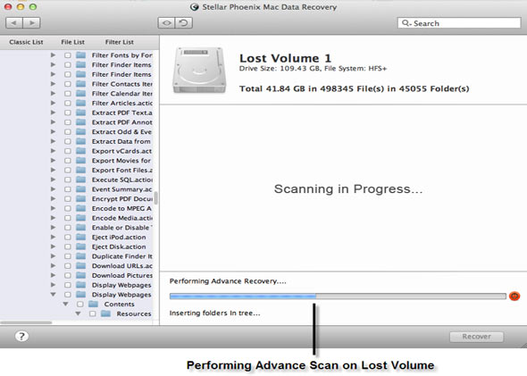 Mac Data Recovery Screenshot