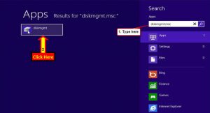 disk management in Windows 8