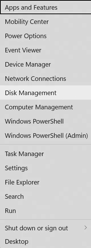 Open Disk Management