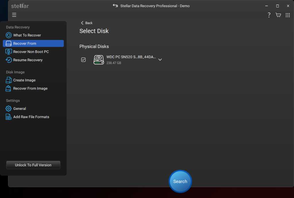Search for lost partition