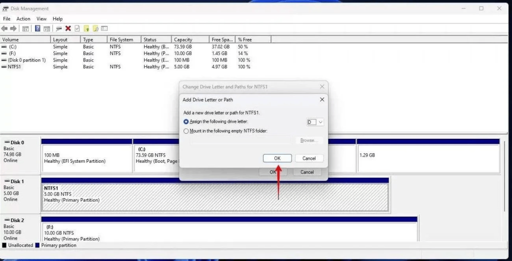 Click ok