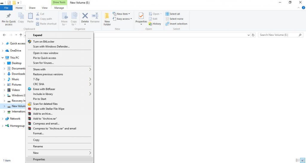 click properties