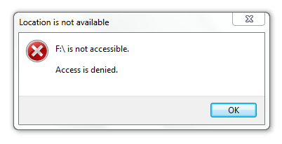 access denied- busted hard drive hdd