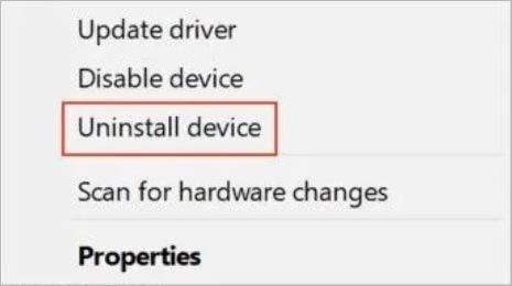uninstall devices