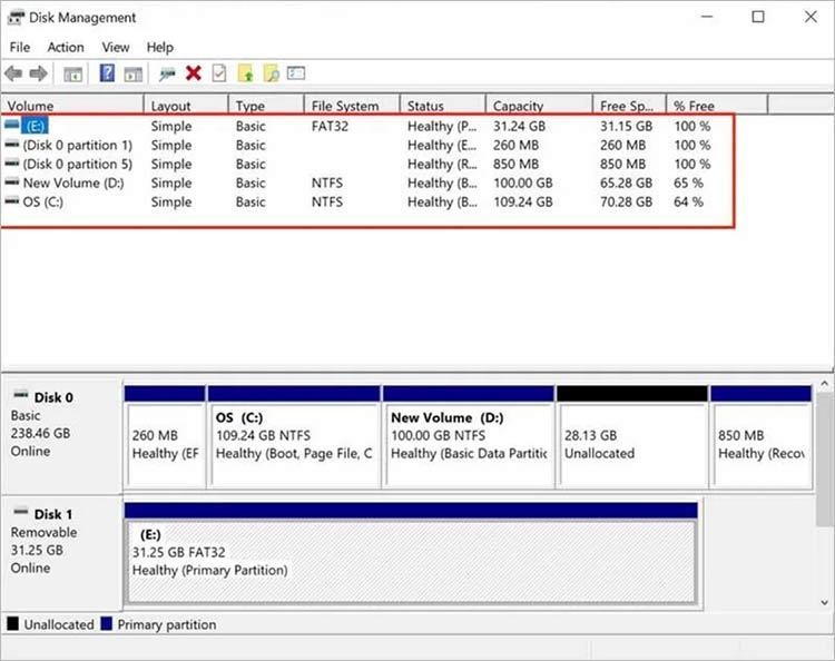 disk management in windows