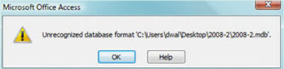 Microsoft office Access Error 