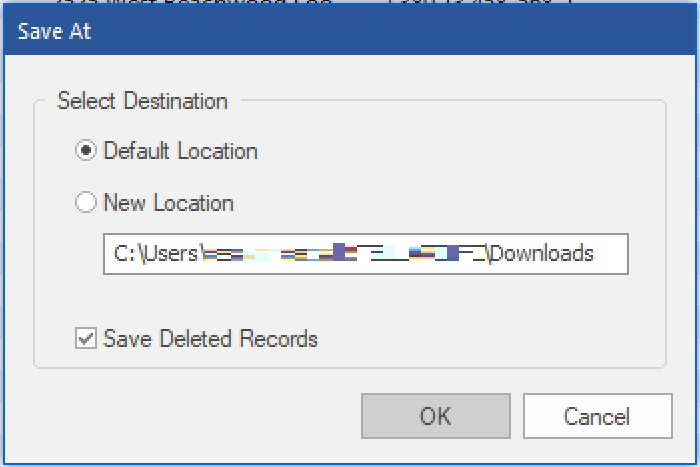 Select Destination