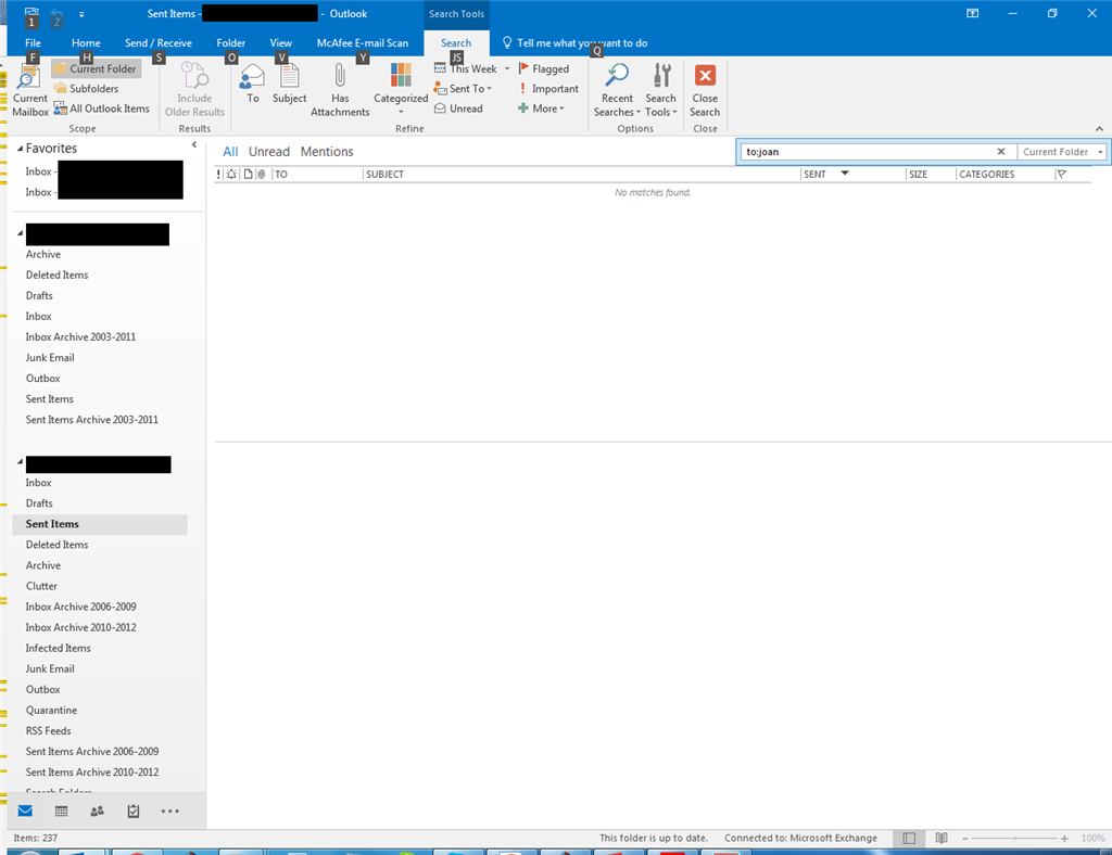 outlook 2016 indexing not working windows 10