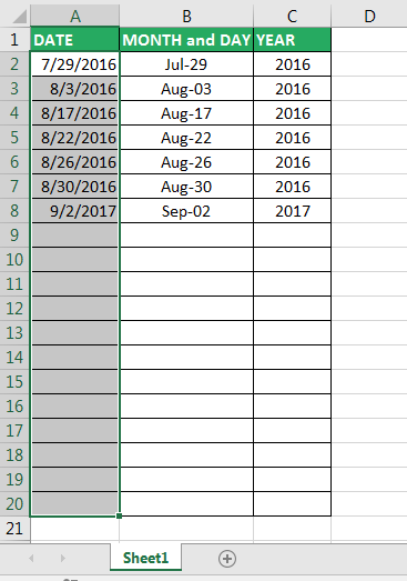 Data Range