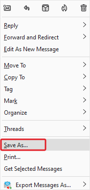 click on Save As