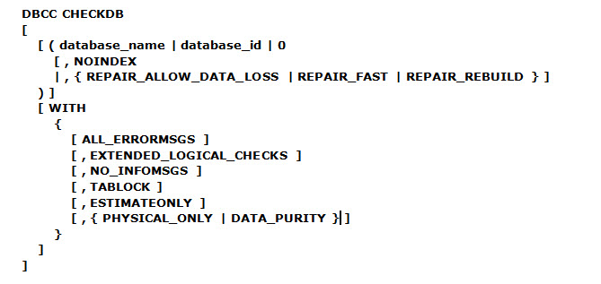 DBCC CHECKDB REPAIR_ALLOW_DATA_LOSS fixes