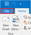 Click on File