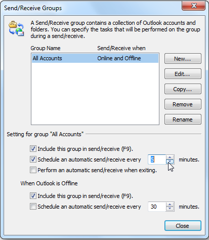 duplicating emails in outlook