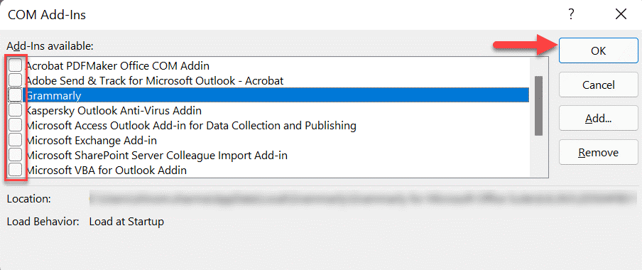 Comm Add-ins 