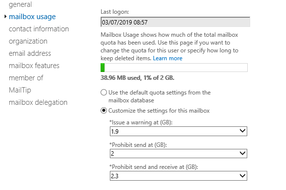 how to increase outlook mailbox size in exchange 2013 how to increase outlook mailbox size in exchange 2013