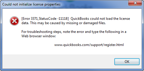 Errore 3371 in QuickBooks