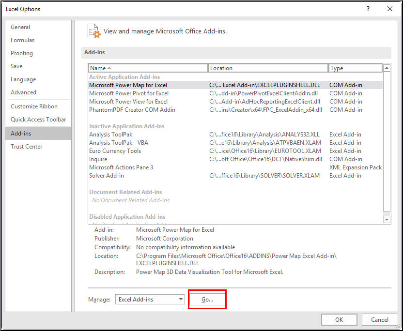 Excel Chart Dll Crash