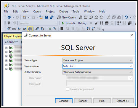 Connect to SQL Server Instance
