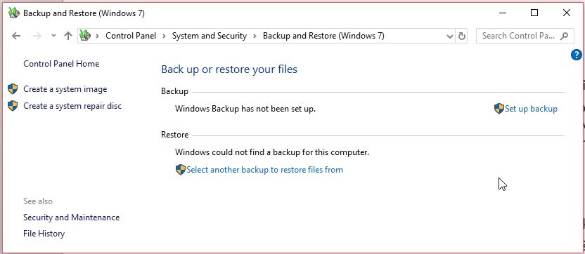 Restore permanently deleted files from backup
