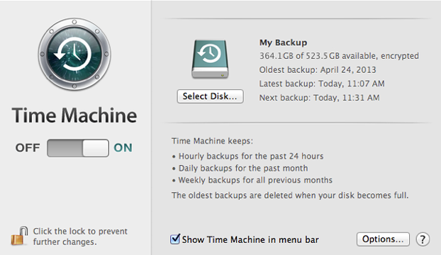 Restore Files from Time Machine