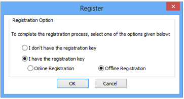 offline registration