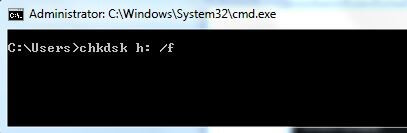 Resolve the issue using Command Prompt chkdsk command