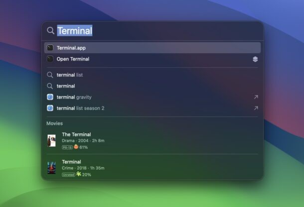 Applications > Utilities > Terminal
