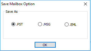 choose save mailbox option