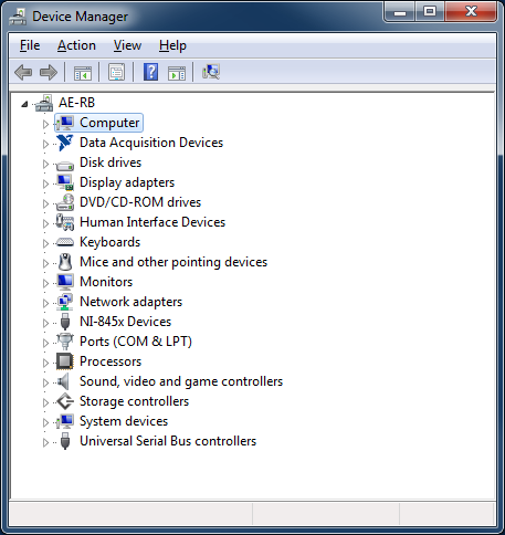 Scroll to Universal Serial Bus controllers and expand that section