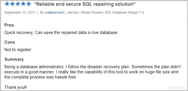Best SQL Database Repair Software