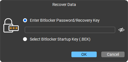 enter bitlocker key