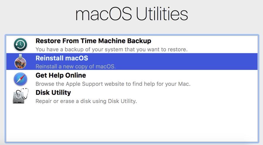 Reinstall MacBook Pro