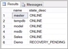 Different Database States